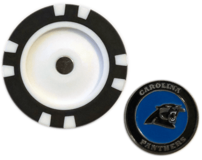 Officially Licensed Carolina Panthers Poker Chip Ball Marker - Club Rehab
