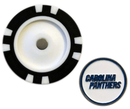 Officially Licensed Carolina Panthers Poker Chip Ball Marker - Club Rehab