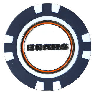 Officially Licensed Chicago Bears Poker Chip Ball Marker - Club Rehab
