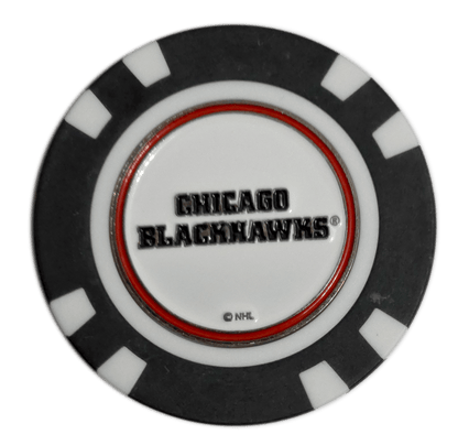 Officially Licensed Chicago Blackhawks Poker Chip Golf Ball Marker - Club Rehab