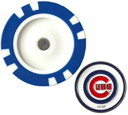 Officially Licensed Chicago Cubs Poker Chip Ball Marker - White - Club Rehab