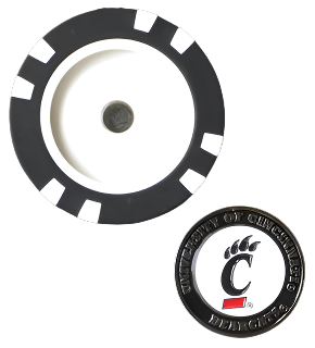 Officially Licensed Cincinnati Bearcats Poker Chip Ball Marker - Club Rehab
