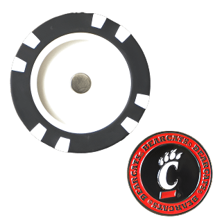 Officially Licensed Cincinnati Bearcats Poker Chip Ball Marker - Club Rehab
