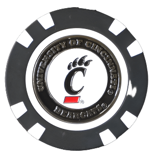 Officially Licensed Cincinnati Bearcats Poker Chip Ball Marker - Club Rehab