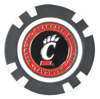 Officially Licensed Cincinnati Bearcats Poker Chip Ball Marker - Club Rehab