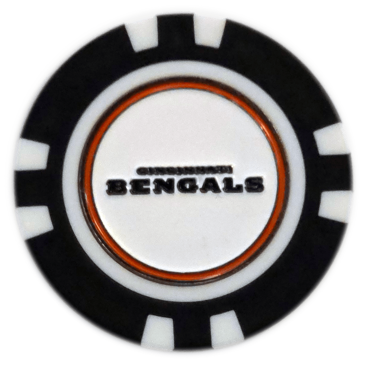 Officially Licensed Cincinnati Bengals Poker Chip Ball Marker - Club Rehab