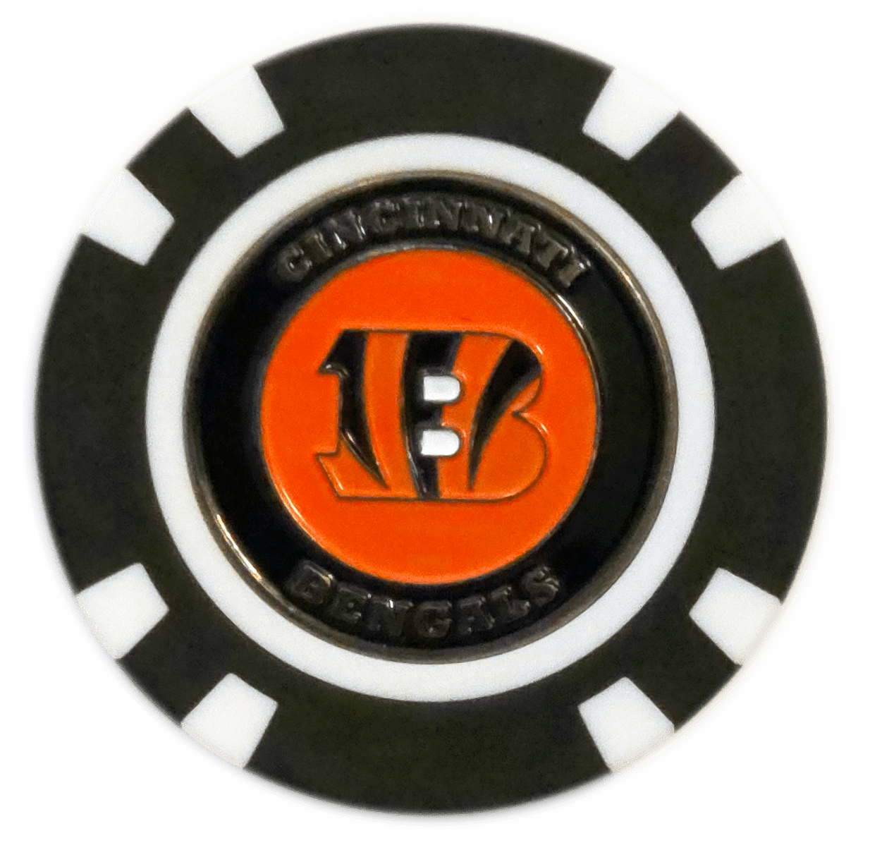 Officially Licensed Cincinnati Bengals Poker Chip Ball Marker - Club Rehab