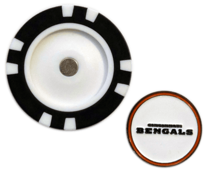 Officially Licensed Cincinnati Bengals Poker Chip Ball Marker - Club Rehab