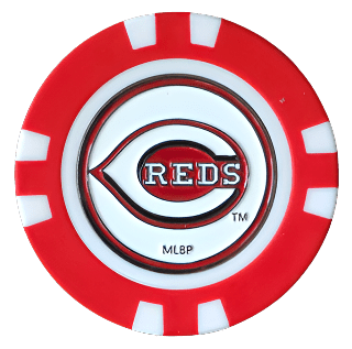 Officially Licensed Cincinnati Reds Poker Chip Ball Marker Short Description: - Club Rehab