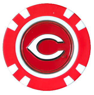 Officially Licensed Cincinnati Reds Poker Chip Ball Marker Short Description: - Club Rehab