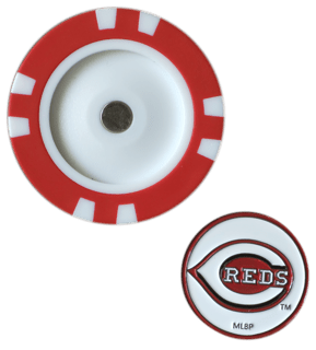 Officially Licensed Cincinnati Reds Poker Chip Ball Marker Short Description: - Club Rehab