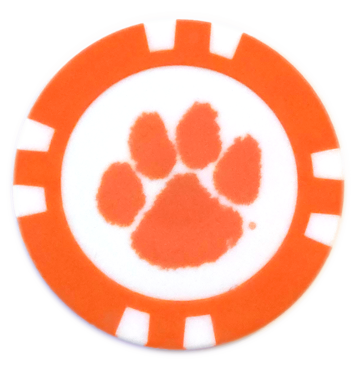 Officially Licensed Clemson Tigers Poker Chip Ball Marker - Club Rehab