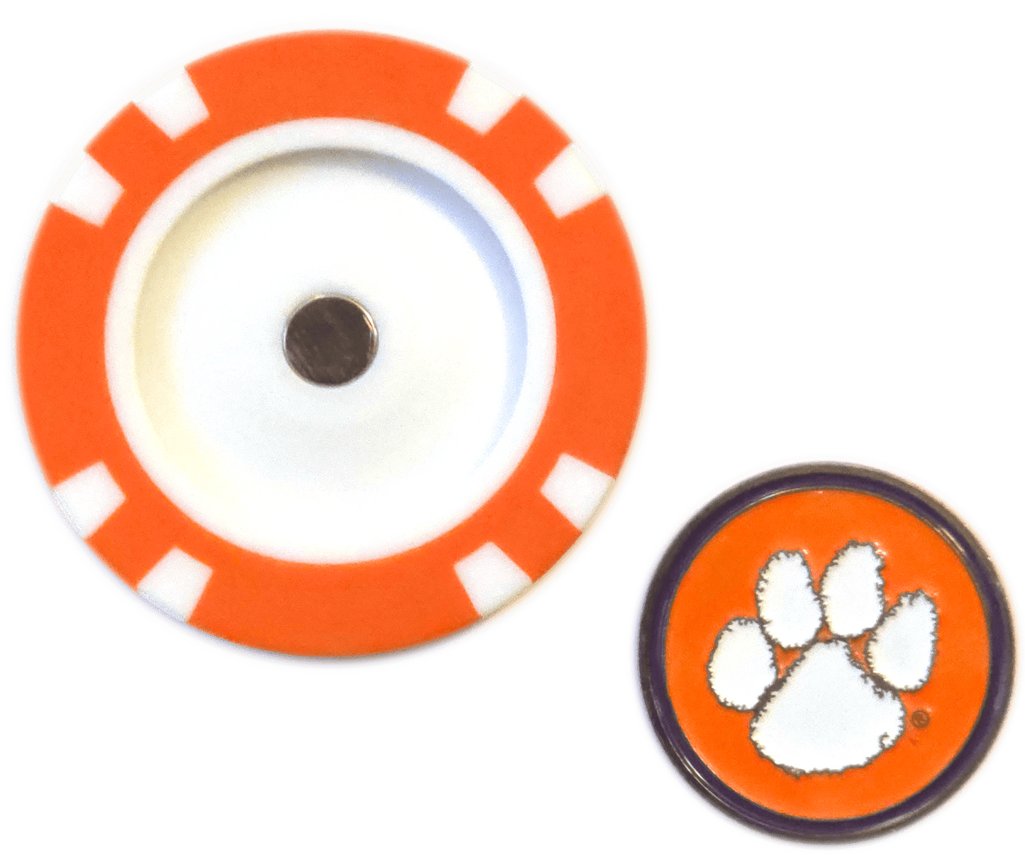 Officially Licensed Clemson Tigers Poker Chip Ball Marker - Club Rehab