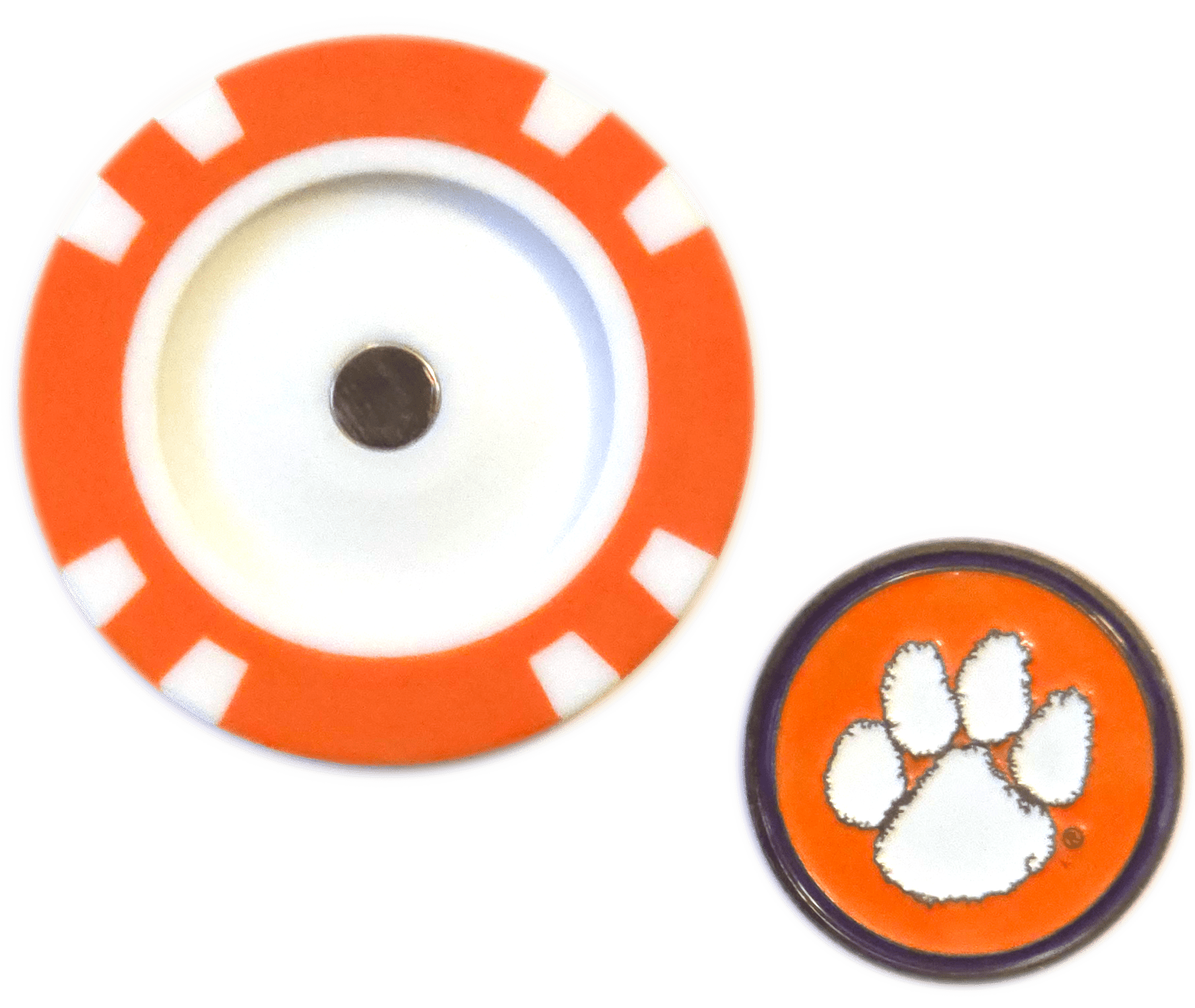 Officially Licensed Clemson Tigers Poker Chip Ball Marker - Club Rehab