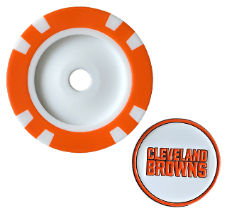 Officially Licensed Cleveland Browns Poker Chip Ball Marker - Club Rehab