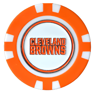 Officially Licensed Cleveland Browns Poker Chip Ball Marker - Club Rehab