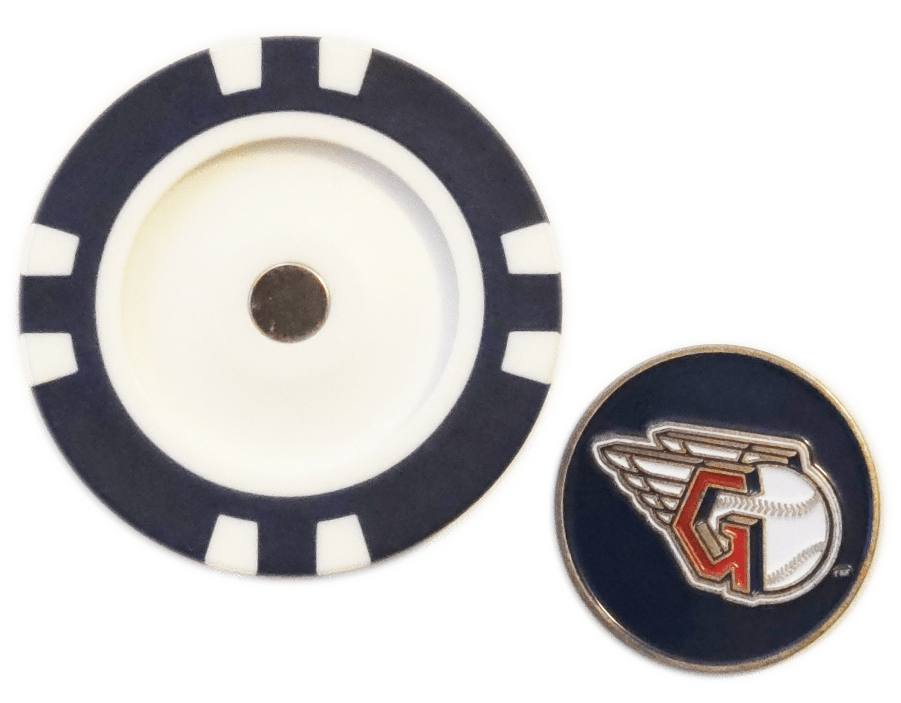 Officially Licensed Cleveland Guardians Poker Chip Ball Marker - Club Rehab