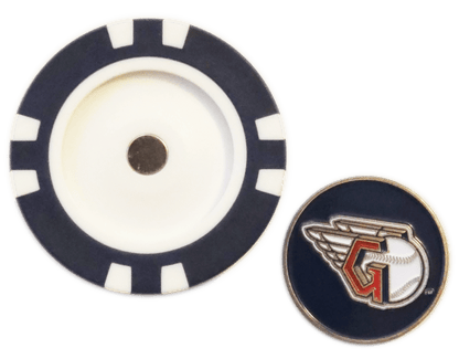 Officially Licensed Cleveland Guardians Poker Chip Ball Marker - Club Rehab