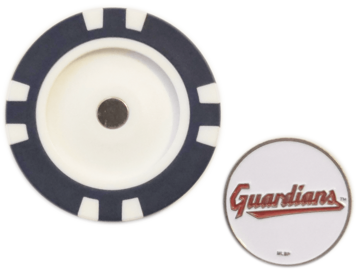 Officially Licensed Cleveland Guardians Poker Chip Ball Marker - Club Rehab