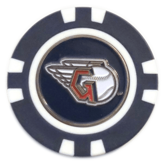 Officially Licensed Cleveland Guardians Poker Chip Ball Marker - Club Rehab