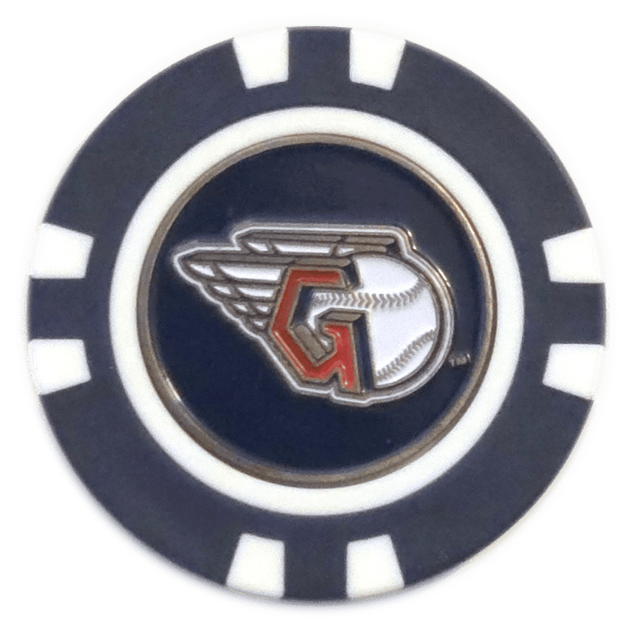Officially Licensed Cleveland Guardians Poker Chip Ball Marker - Club Rehab