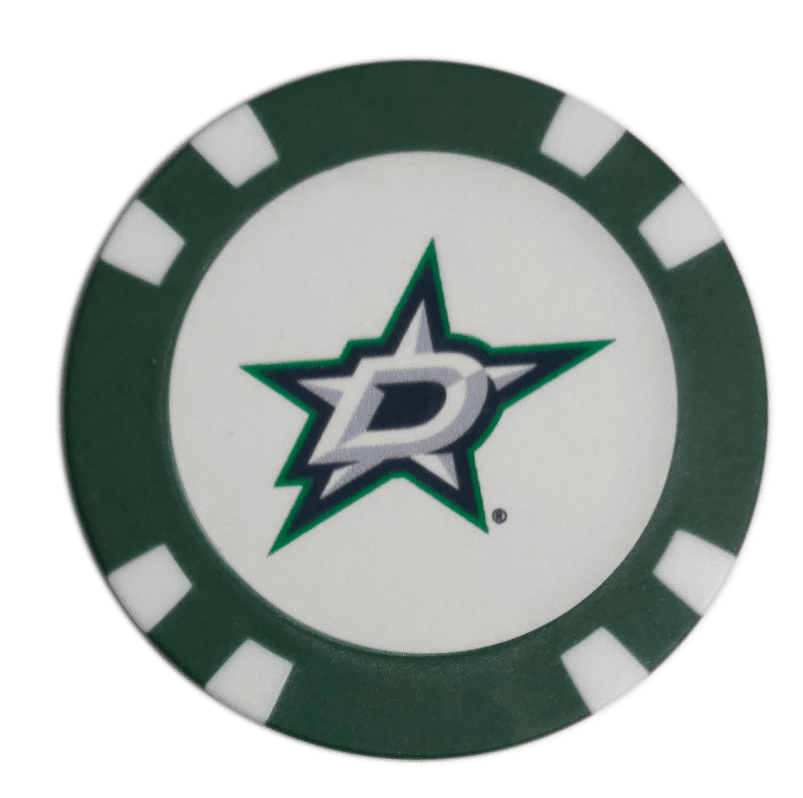 Officially Licensed Dallas Stars Poker Chip Ball Marker - Club Rehab