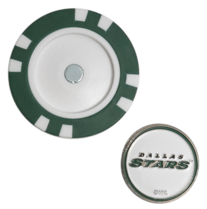 Officially Licensed Dallas Stars Poker Chip Ball Marker - Club Rehab
