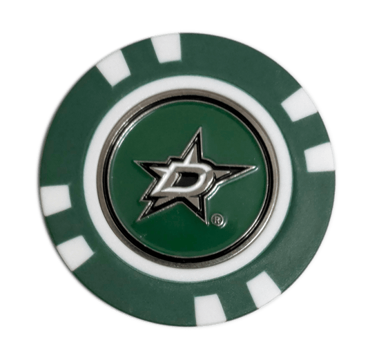 Officially Licensed Dallas Stars Poker Chip Ball Marker - Club Rehab