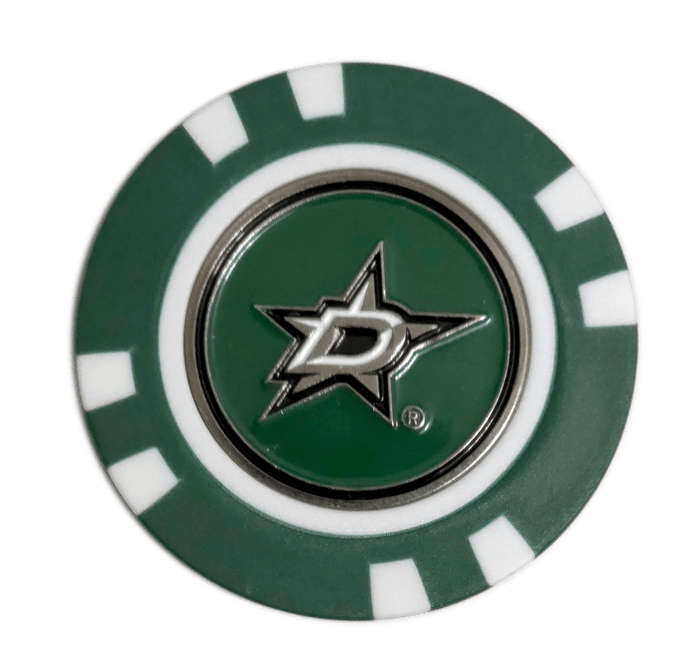 Officially Licensed Dallas Stars Poker Chip Ball Marker - Club Rehab