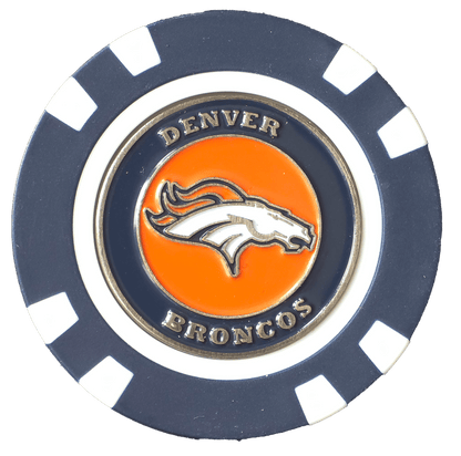 Officially Licensed Denver Broncos Poker Chip Ball Marker - Club Rehab