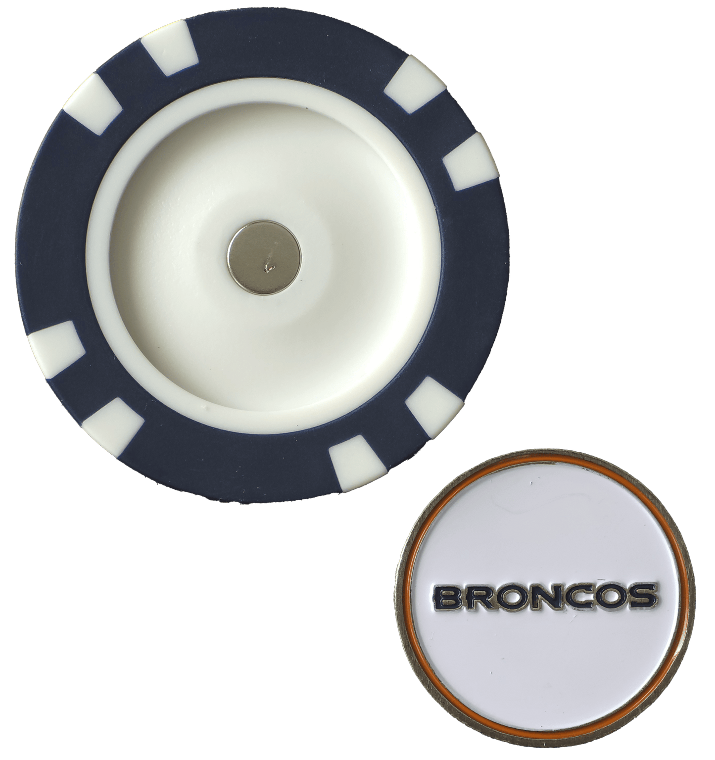 Officially Licensed Denver Broncos Poker Chip Ball Marker - Club Rehab