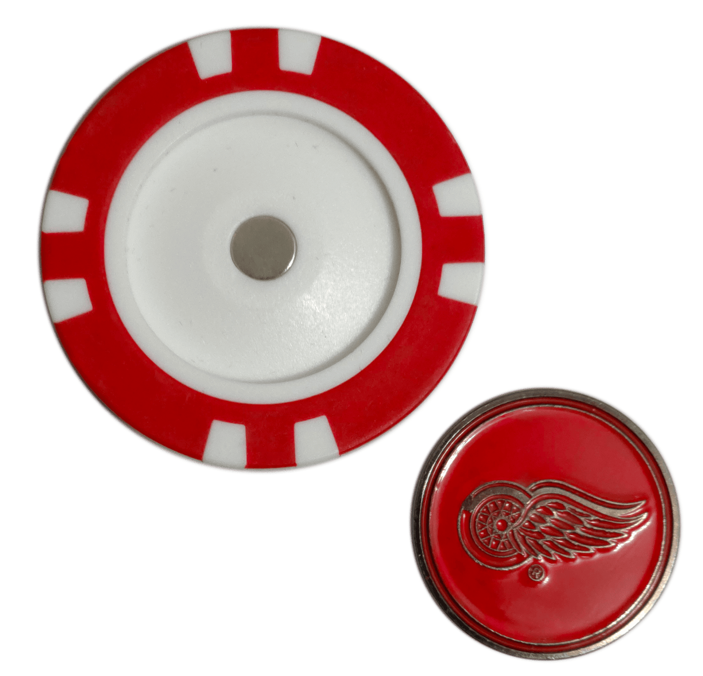 Officially Licensed Detroit Red Wings Poker Chip Golf Ball Marker - Club Rehab
