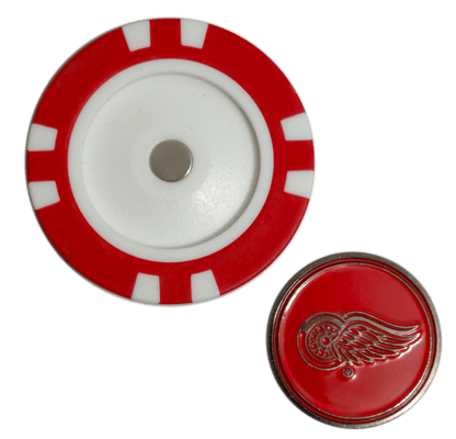 Officially Licensed Detroit Red Wings Poker Chip Golf Ball Marker - Club Rehab