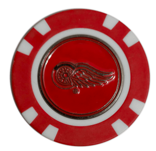 Officially Licensed Detroit Red Wings Poker Chip Golf Ball Marker - Club Rehab