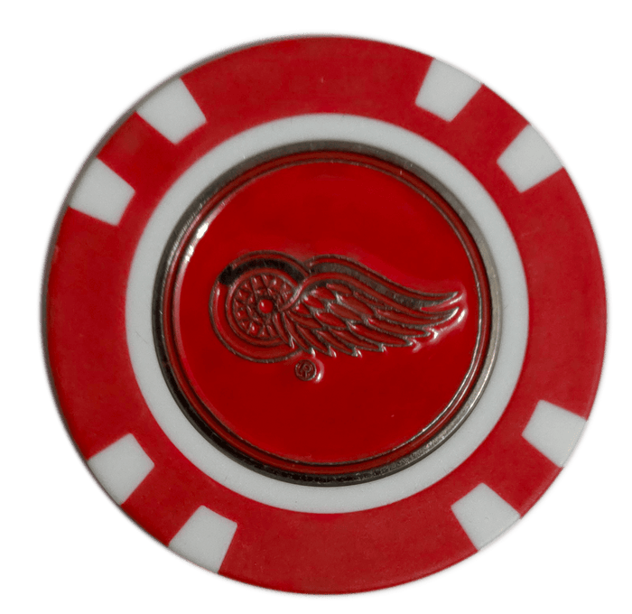 Officially Licensed Detroit Red Wings Poker Chip Golf Ball Marker - Club Rehab