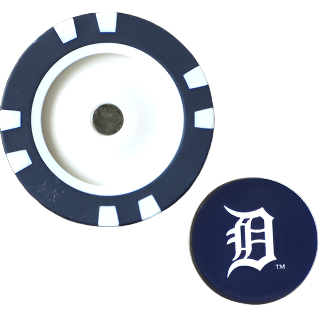 Officially Licensed Detroit Tigers Poker Chip Ball Marker - Club Rehab