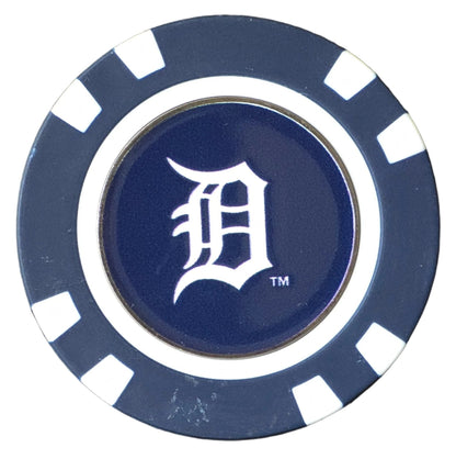 Officially Licensed Detroit Tigers Poker Chip Ball Marker - Club Rehab
