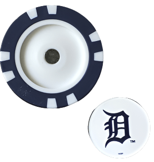 Officially Licensed Detroit Tigers Poker Chip Ball Marker - Club Rehab