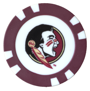Officially Licensed Florida State Seminoles Poker Chip Ball Marker - Club Rehab