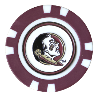 Officially Licensed Florida State Seminoles Poker Chip Ball Marker - Club Rehab