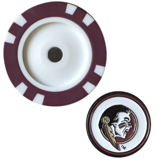 Officially Licensed Florida State Seminoles Poker Chip Ball Marker - Club Rehab