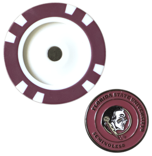 Officially Licensed Florida State Seminoles Poker Chip Ball Marker - Club Rehab