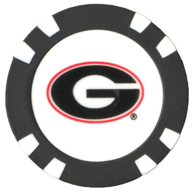 Officially Licensed Georgia Bulldogs Poker Chip Ball Marker - Club Rehab - Golf Ball MarkerOfficially Licensed Georgia Bulldogs Poker Chip Ball Marker