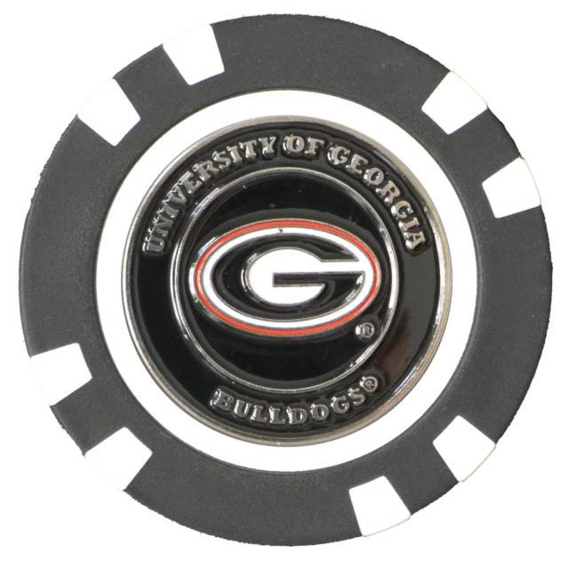 Officially Licensed Georgia Bulldogs Poker Chip Ball Marker - Club Rehab - Golf Ball MarkerOfficially Licensed Georgia Bulldogs Poker Chip Ball Marker