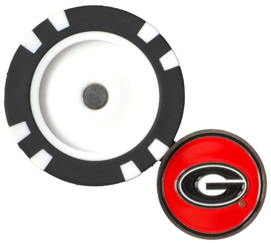 Officially Licensed Georgia Bulldogs Poker Chip Ball Marker - Club Rehab - Golf Ball MarkerOfficially Licensed Georgia Bulldogs Poker Chip Ball Marker