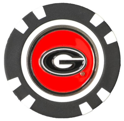 Officially Licensed Georgia Bulldogs Poker Chip Ball Marker - Club Rehab - Golf Ball MarkerOfficially Licensed Georgia Bulldogs Poker Chip Ball Marker