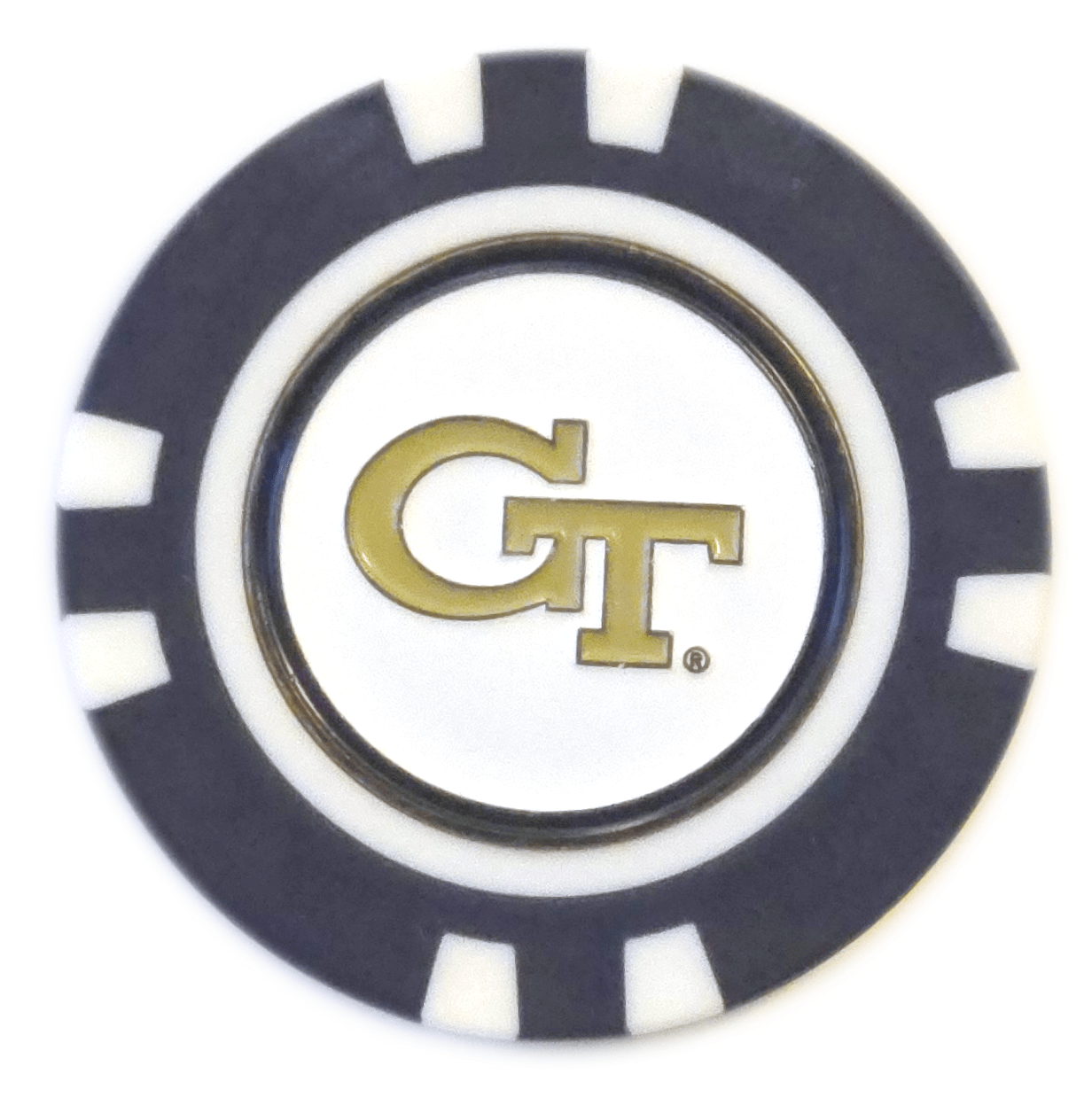 Officially Licensed Georgia Tech Yellow Jackets Poker Chip Ball Marker - Club Rehab