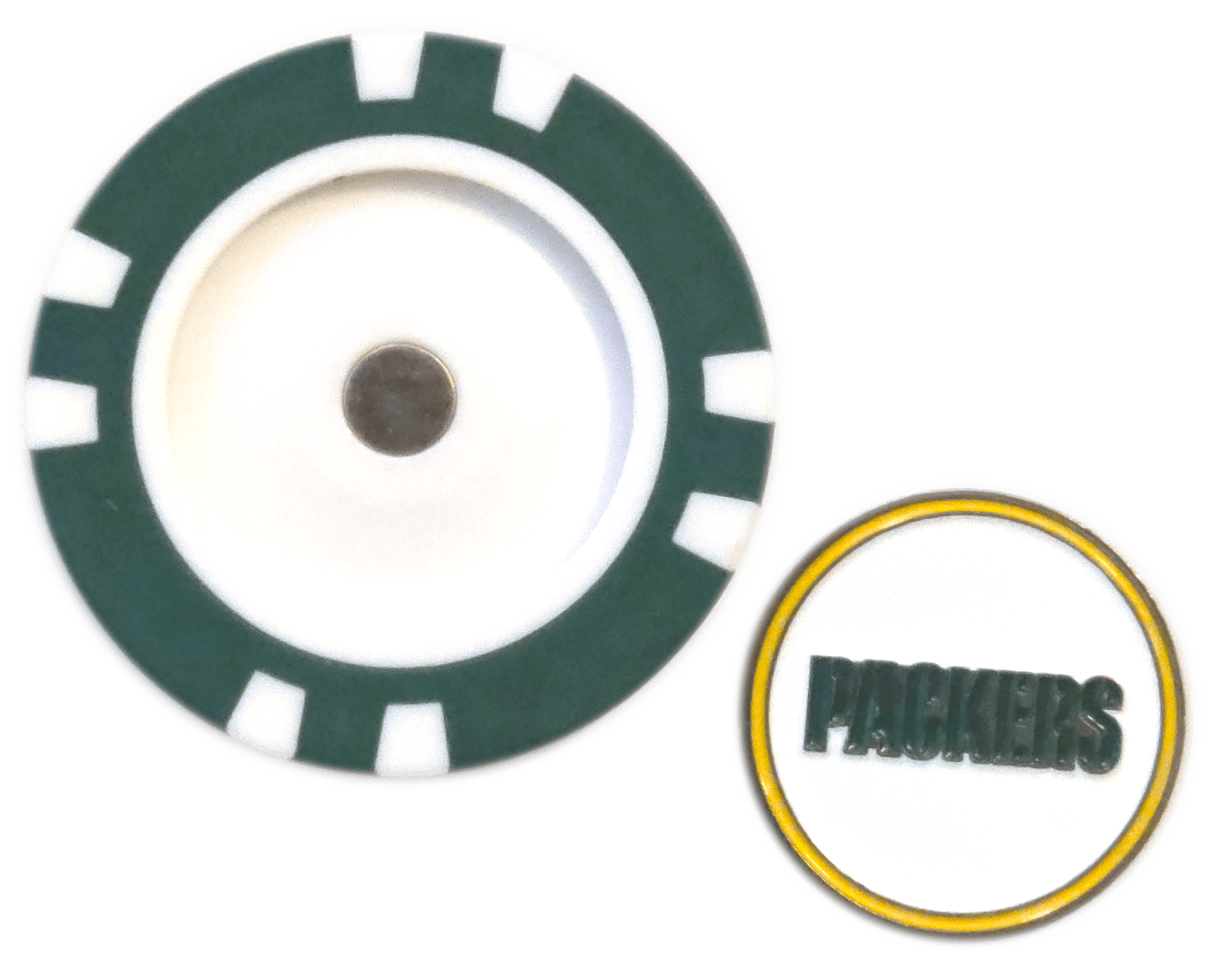 Officially Licensed Green Bay Packers Poker Chip Ball Marker - Club Rehab