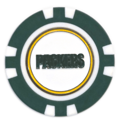 Officially Licensed Green Bay Packers Poker Chip Ball Marker - Club Rehab