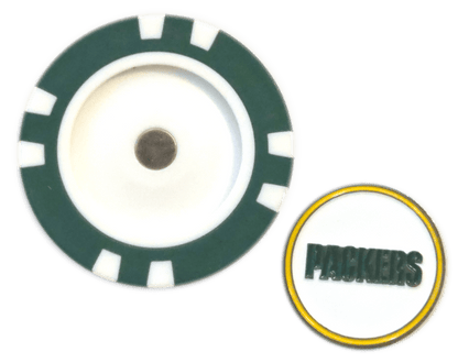 Officially Licensed Green Bay Packers Poker Chip Ball Marker - Club Rehab